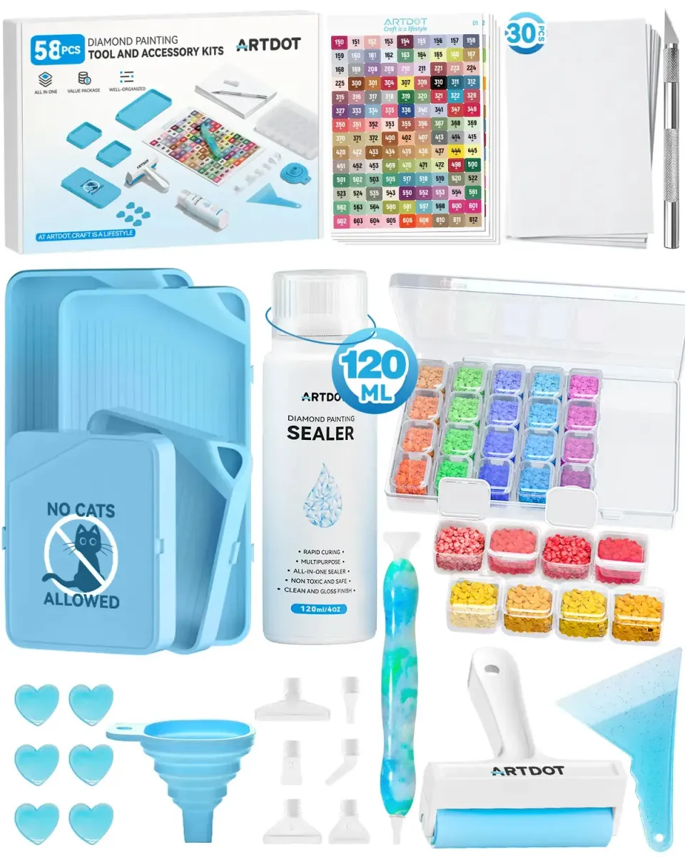 ARTDOT Diamantschilderij Accessoireset Complete Kit Standaard