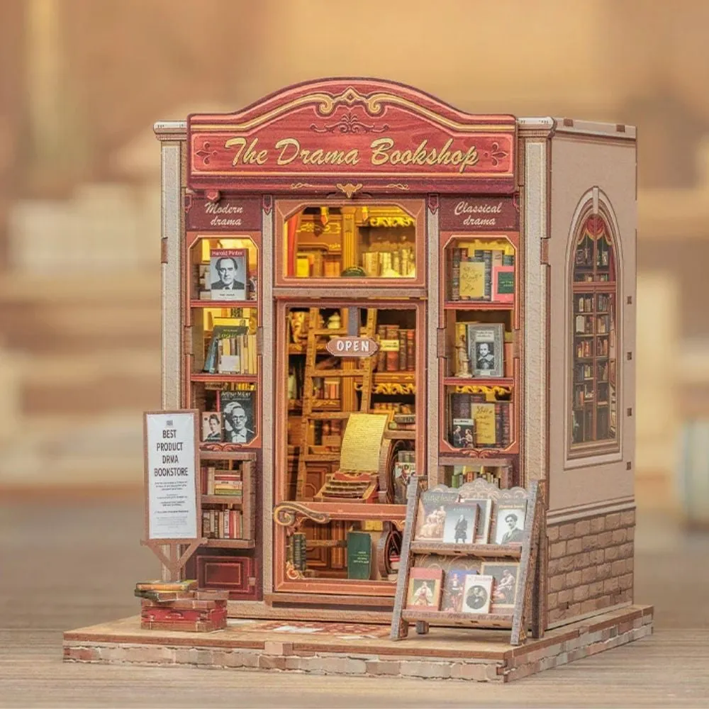 Figured'Art Theaterboekwinkel book nook bouwpakket 18x16cm