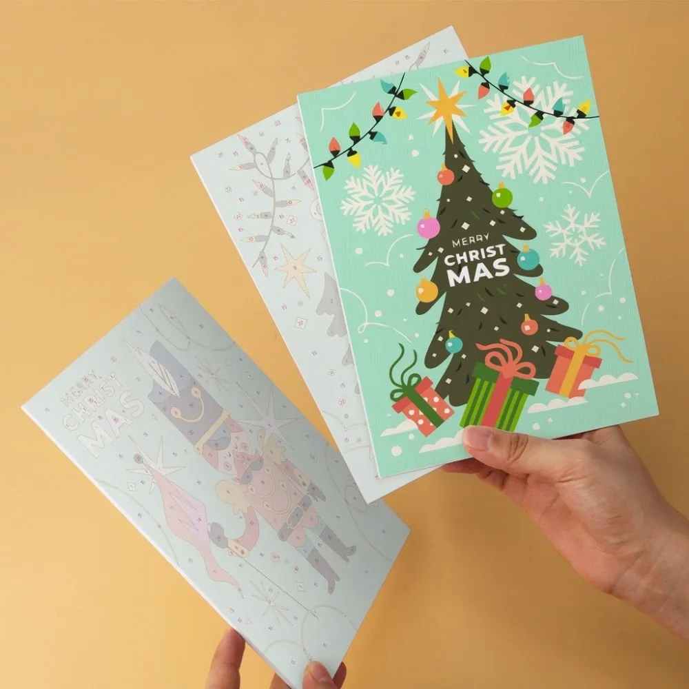 Figured'Art Mini Serie Kerstmis in mint schilderen op nummer 6 stuks