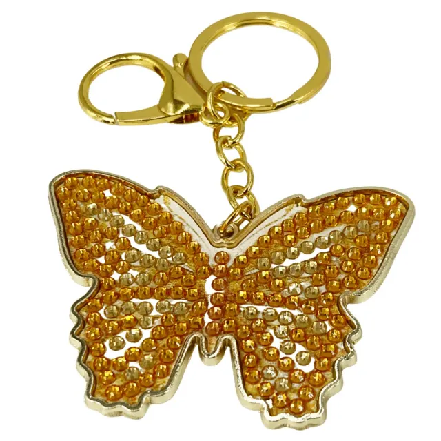 Craft Buddy Crystal Art Bonnie Butterfly sleutelhanger metaal